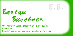 barlam buschner business card